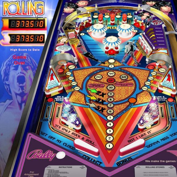 1980 Rolling Stones Pinball Machine by Bally - Image 7