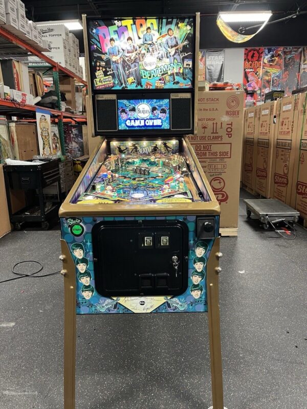 STERN BEATLES GOLD PINBALL MACHINE STERN DEALER